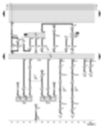 Wiring Diagram  AUDI A6 2002 - Motronic control unit - automatic gearbox control unit - Hall senders