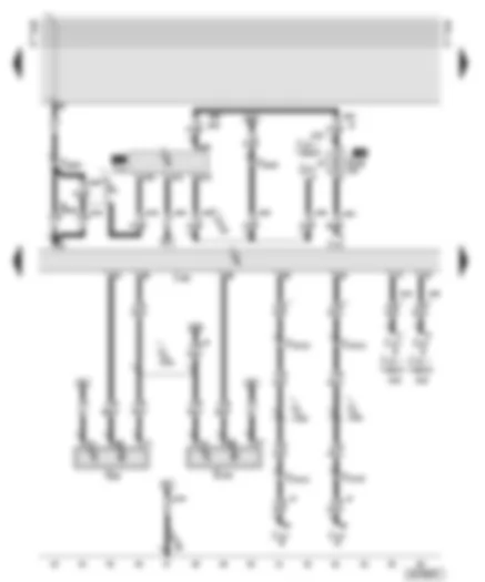 Wiring Diagram  AUDI A6 2003 - Motronic control unit - automatic gearbox control unit - Hall senders