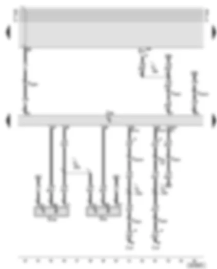 Wiring Diagram  AUDI A6 2000 - Motronic control unit - automatic gearbox control unit - Hall senders
