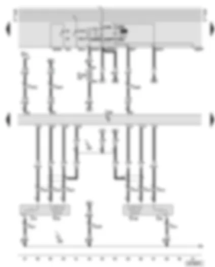 Wiring Diagram  AUDI A6 2002 - Motronic control unit - fuel pump relay - lambda probes