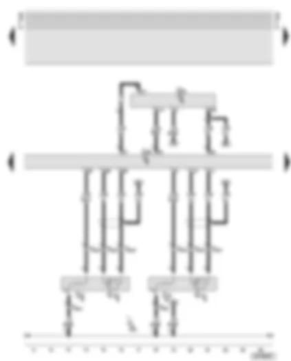 Wiring Diagram  AUDI A6 2001 - Air mass meter - lambda probes downstream of catalytic converter