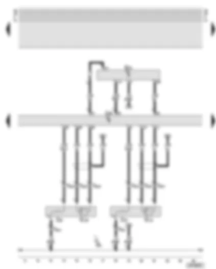 Wiring Diagram  AUDI A6 2002 - Air mass meter - lambda probes downstream of catalytic converter