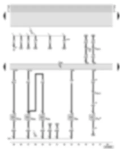 Wiring Diagram  AUDI A6 2001 - Motronic control unit - air mass meter - inlet camshaft timing adjustment valves - intake manifold change-over valve