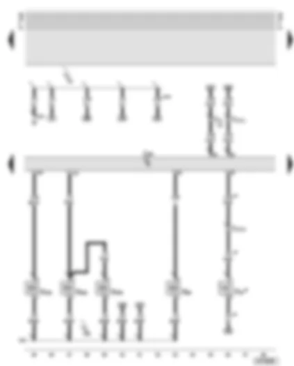 Wiring Diagram  AUDI A6 2002 - Motronic control unit - inlet camshaft timing adjustment valves - intake manifold change-over valve