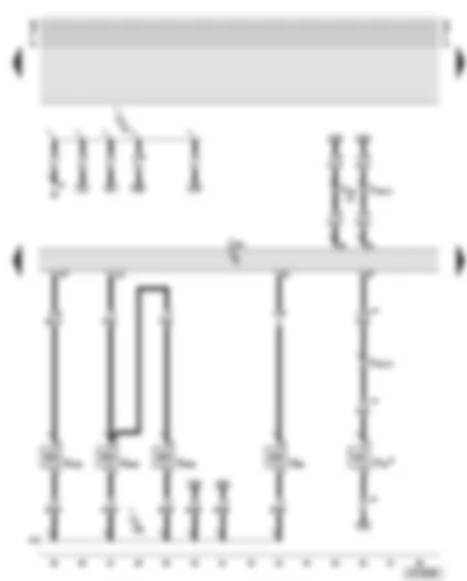 Wiring Diagram  AUDI A6 2000 - Motronic control unit - inlet camshaft timing adjustment valves - intake manifold change-over valve