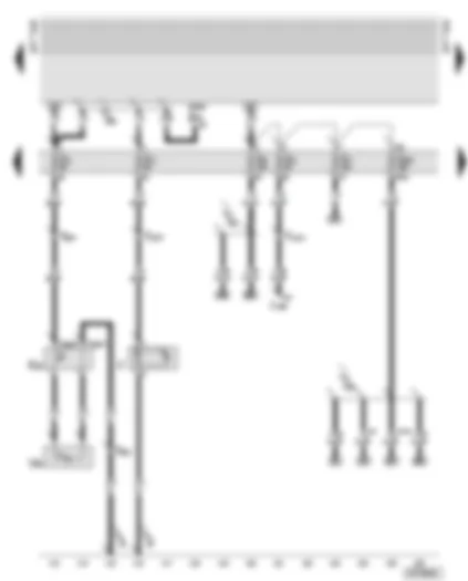 Wiring Diagram  AUDI A6 2001 - Fuse box - number plate light - glove box light