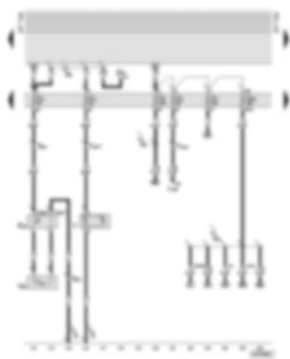 Wiring Diagram  AUDI A6 2003 - Fuse box - number plate light - glove box light