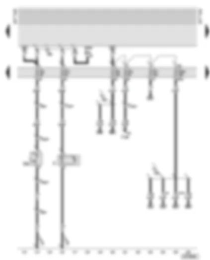 Wiring Diagram  AUDI A6 2000 - Fuse box - number plate light - glove box light
