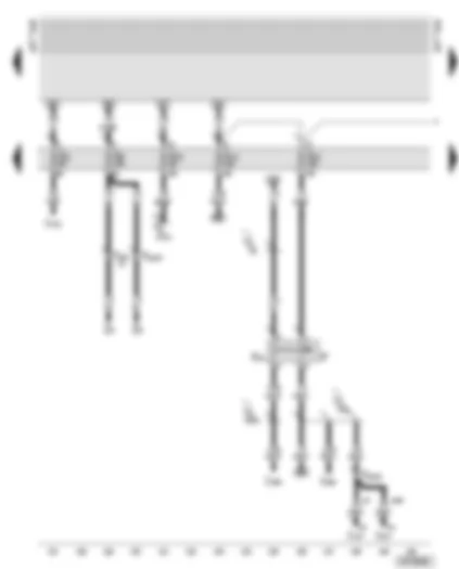 Wiring Diagram  AUDI A6 2001 - Fuse box - heated exterior mirror - brake light switch