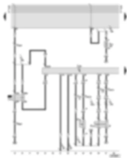 Wiring Diagram  AUDI A6 2001 - Motronic control unit - Motronic current supply relay