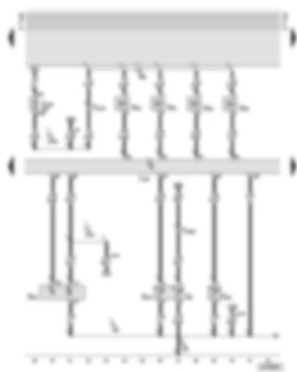 Wiring Diagram  AUDI A6 2001 - Motronic control unit - injectors