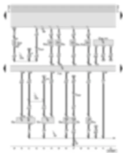 Wiring Diagram  AUDI A6 2001 - Motronic control unit - injectors