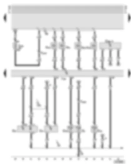 Wiring Diagram  AUDI A6 2002 - Motronic control unit - injectors
