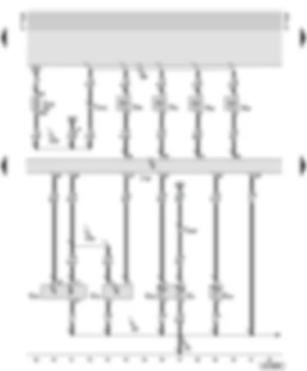 Wiring Diagram  AUDI A6 2000 - Motronic control unit - injectors