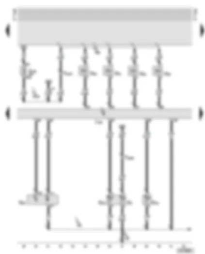 Wiring Diagram  AUDI A6 2000 - Motronic control unit - injectors
