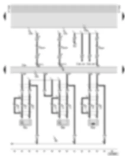 Wiring Diagram  AUDI A6 2001 - Motronic control unit - knock sensors - engine speed sender