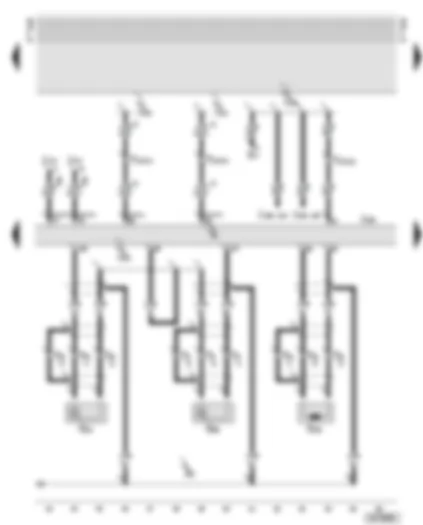 Wiring Diagram  AUDI A6 2002 - Motronic control unit - knock sensors - engine speed sender