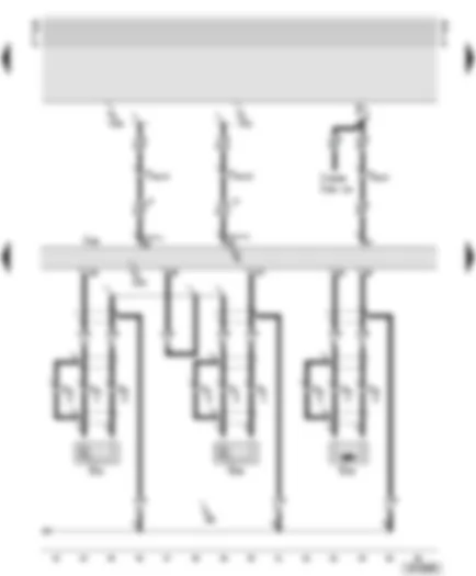Wiring Diagram  AUDI A6 2000 - Motronic control unit - knock sensors - engine speed sender
