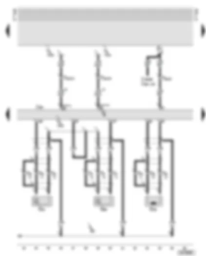 Wiring Diagram  AUDI A6 2000 - Motronic control unit - knock sensors - engine speed sender