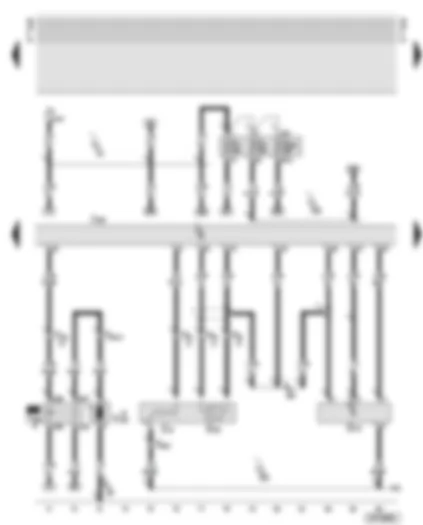 Wiring Diagram  AUDI A6 2001 - Motronic control unit - lambda probes - air mass meter - brake servo relay