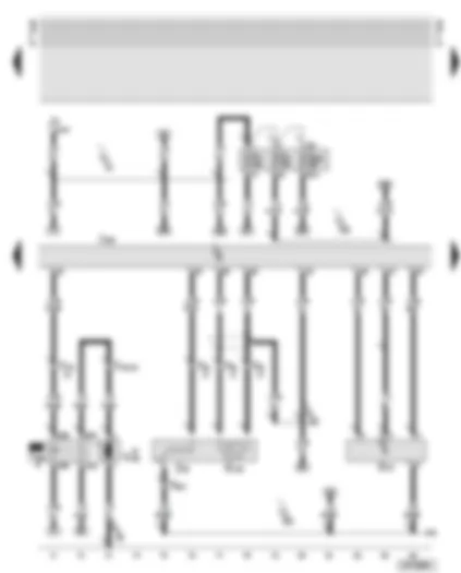 Wiring Diagram  AUDI A6 2002 - Motronic control unit - lambda probes - air mass meter - brake servo relay