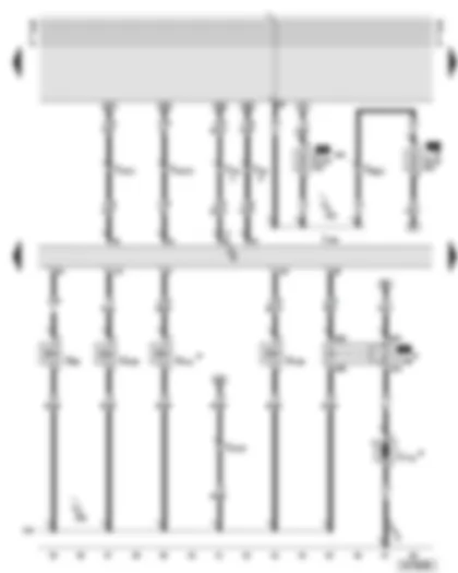 Wiring Diagram  AUDI A6 2001 - Motronic control unit - activated charcoal filter system solenoid valve 1 (pulsed) - secondary air pump motor