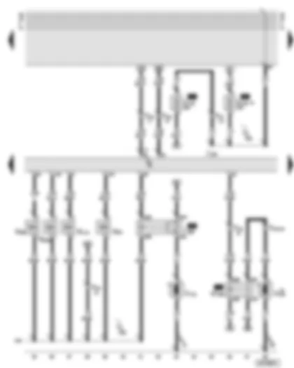 Wiring Diagram  AUDI A6 2002 - Motronic control unit - activated charcoal filter system solenoid valve 1 (pulsed) - secondary air pump motor - brake servo relay