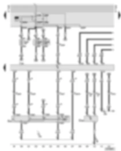 Wiring Diagram  AUDI A6 2001 - Motronic control unit - fuel pump relay