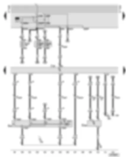 Wiring Diagram  AUDI A6 2001 - Motronic control unit - fuel pump relay