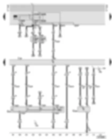 Wiring Diagram  AUDI A6 2000 - Motronic control unit - fuel pump relay
