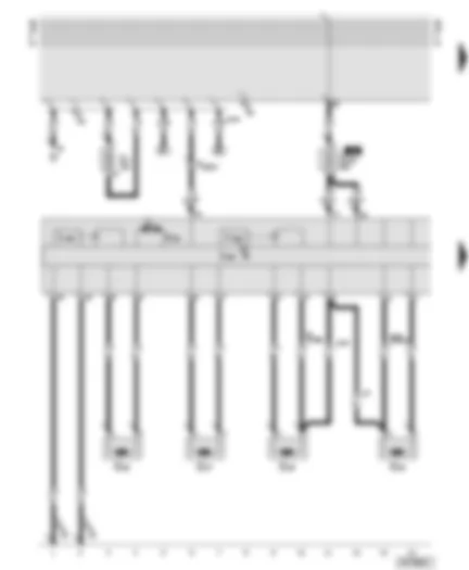 Wiring Diagram  AUDI A6 2000 - ABS with EDL control unit - speed sensors