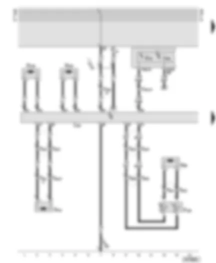 Wiring Diagram  AUDI A6 2000 - Airbags and belt tensioners for driver and front passenger