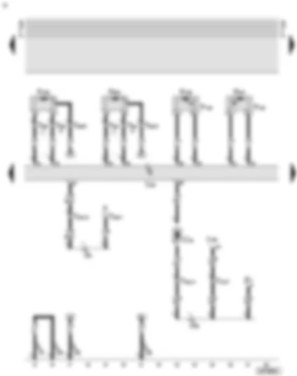 Wiring Diagram  AUDI A6 2001 - Side airbags in front seats - rear belt tensioners