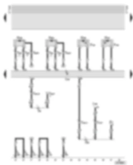 Wiring Diagram  AUDI A6 2002 - Side airbags in front seats - rear belt tensioners