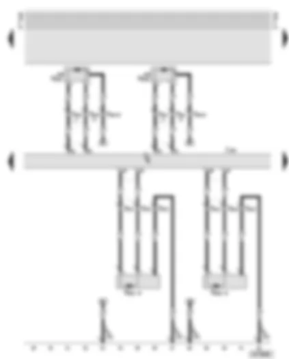Wiring Diagram  AUDI A6 2002 - Crash sensors - rear side airbags - curtain airbags