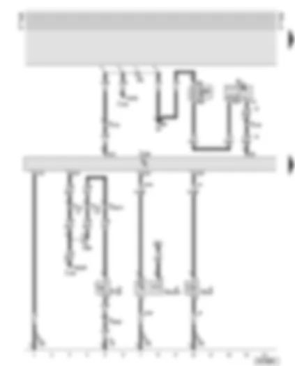 Wiring Diagram  AUDI A6 2001 - Central locking control unit - anti-theft alarm system contact switch (bonnet) - anti-theft alarm system horn