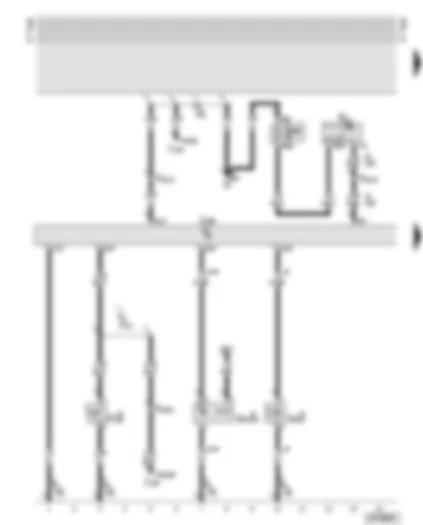Wiring Diagram  AUDI A6 2000 - Central locking control unit - anti-theft alarm system contact switch (bonnet) - anti-theft alarm system horn
