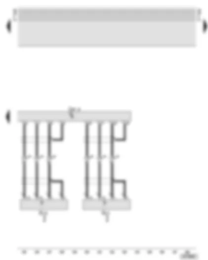 Wiring Diagram  AUDI A6 2001 - Ultra-sonic sensor control unit - left and right ultra-sonic sensors for anti-theft alarm system