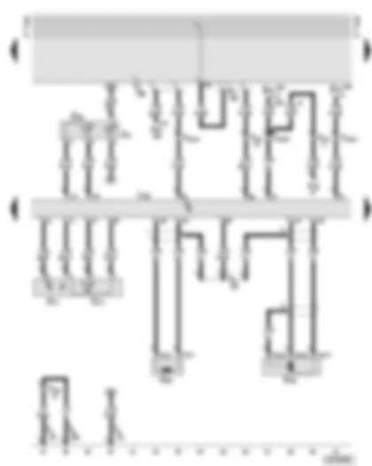 Wiring Diagram  AUDI A6 2001 - Diesel direct injection system control unit - coolant temperature senders - engine speed sender
