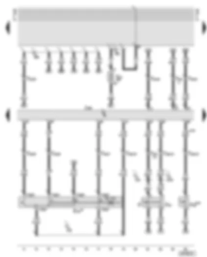 Wiring Diagram  AUDI A6 2001 - Diesel direct injection system control unit - cruise control system switch - brake light switch