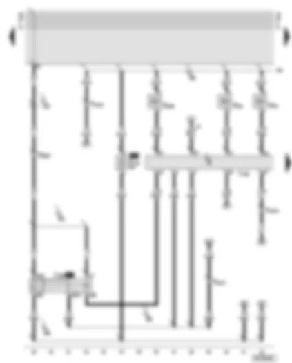 Wiring Diagram  AUDI A6 2001 - Diesel direct injection system control unit - diesel direct injection system relay