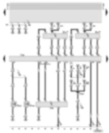 Wiring Diagram  AUDI A6 2001 - Diesel direct injection system control unit - injection pump control unit - air mass meter