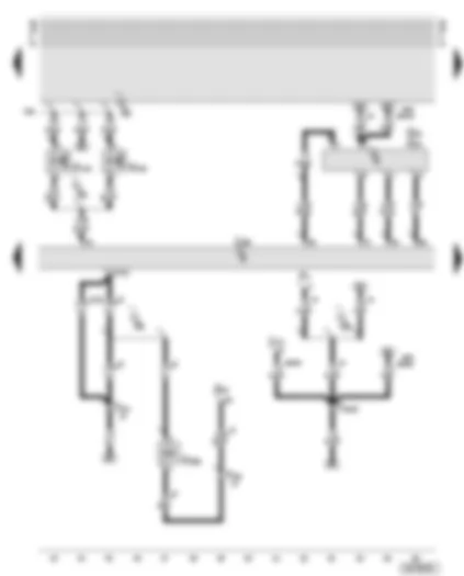 Wiring Diagram  AUDI A6 2002 - Diesel direct injection system control unit - air mass meter - electro/hydraulic engine mounting solenoid valves