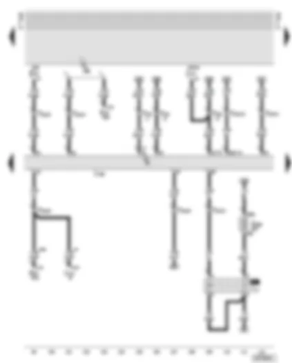 Wiring Diagram  AUDI A6 2001 - Diesel direct injection system control unit - ambient temperature sensor
