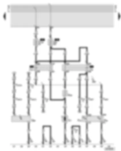 Wiring Diagram  AUDI A6 2002 - Engine cooling with radiator fan relay for petrol engines - 2.4 litre engine - ASM - BDV