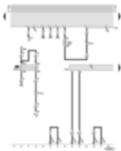 Wiring Diagram  AUDI A6 2002 - Motronic control unit - starter inhibitor relay