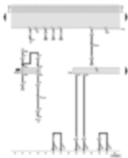 Wiring Diagram  AUDI A6 2003 - Motronic control unit - starter inhibitor relay