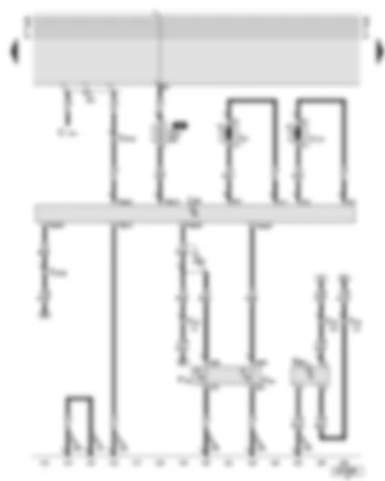 Wiring Diagram  AUDI A6 2002 - Engine cooling with radiator fan control unit for petrol engines - 4.2 litre engine - ASG/ANK