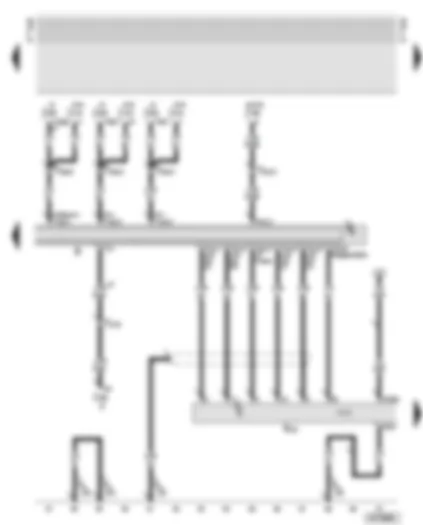 Wiring Diagram  AUDI A6 2001 - Radio - amplifier with bass loudspeaker (luggage compartment - right)