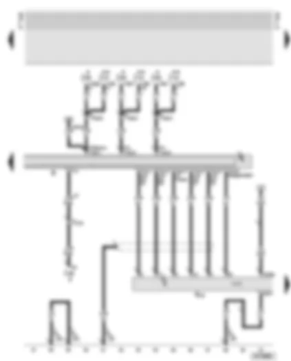 Wiring Diagram  AUDI A6 2002 - Radio - amplifier with bass loudspeaker (luggage compartment - right)
